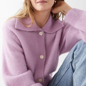 Other stories- Alpaca Blend Wide Collar Cardigan